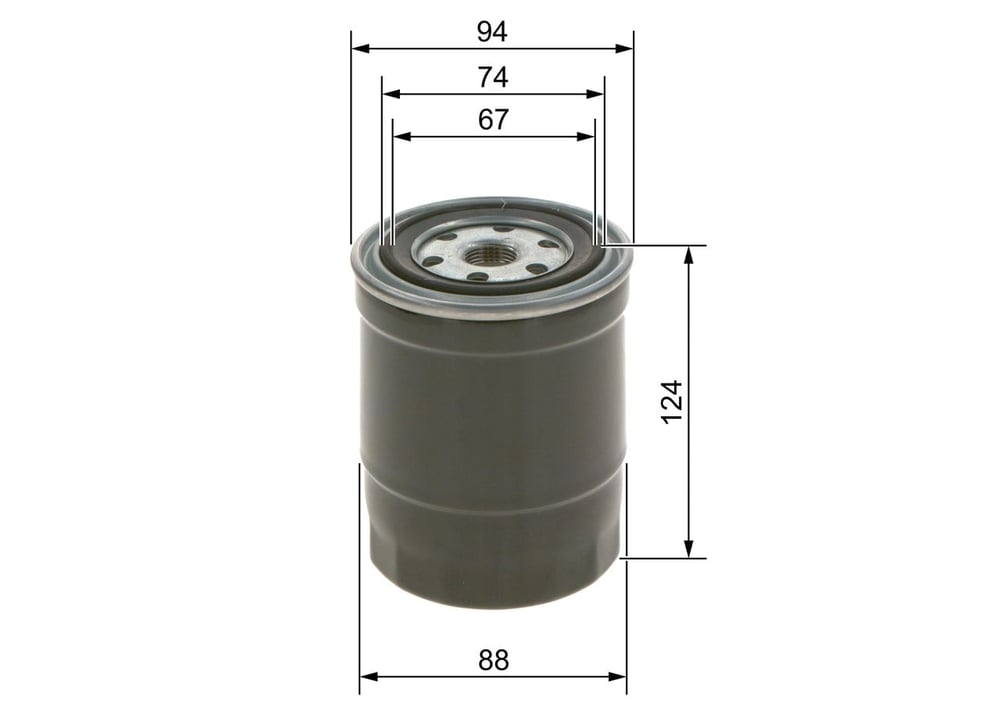 BOSCH 0 986 4B2 018 Yakıt Filtresi 1640502N10 uygun fiyat hızlı kargo