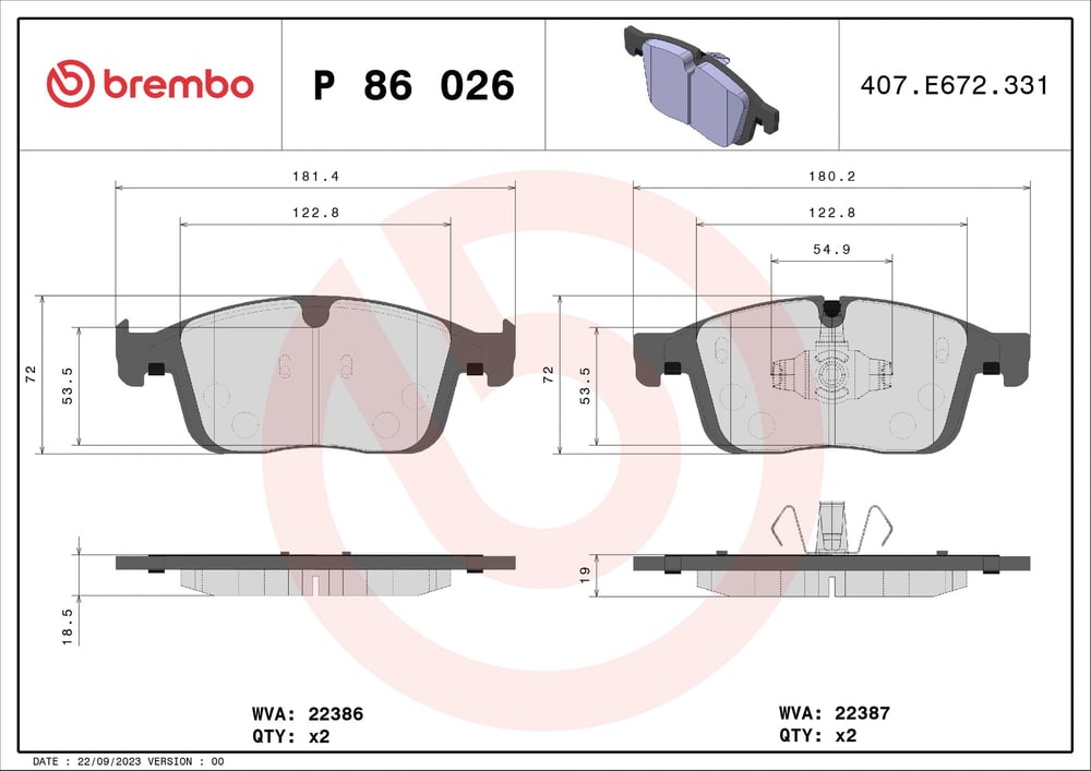 BREMBO P86026 Fren Balatası 31423314 uygun fiyat hızlı kargo