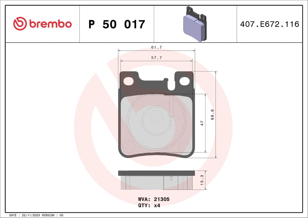 BREMBO P 50 017 Fren Balatası 0024200520 uygun fiyat hızlı kargo