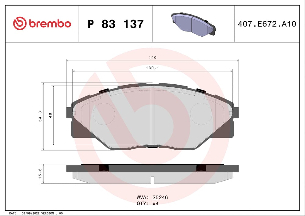 BREMBO P83137 Fren Balatası 044650K290 uygun fiyat hızlı kargo