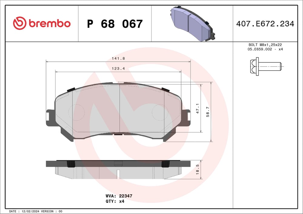 BREMBO P68067 Fren Balatası 410606124R uygun fiyat hızlı kargo