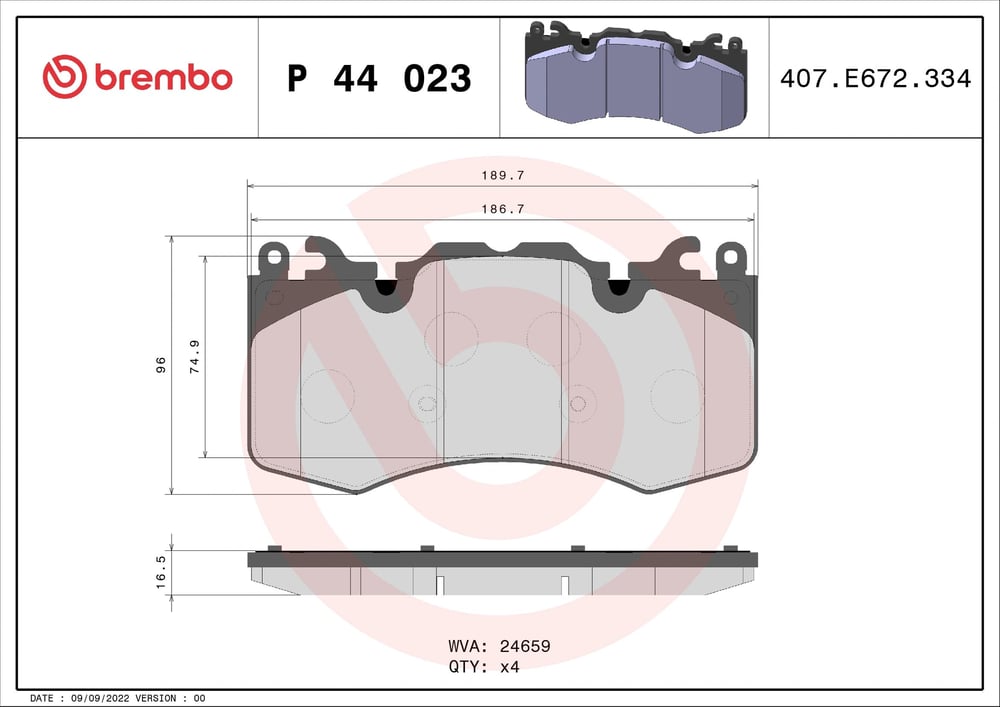 BREMBO P 44 023 Fren Balatası LR016684 uygun fiyat hızlı kargo