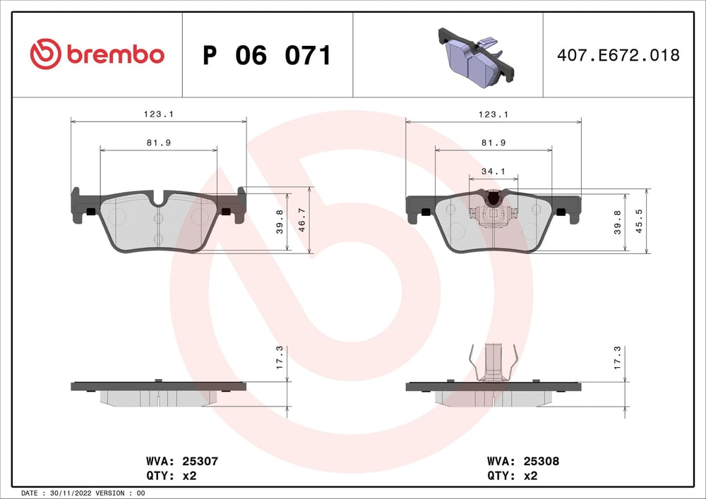 BREMBO P 06 071X Fren Balatası 2464312 uygun fiyat hızlı kargo