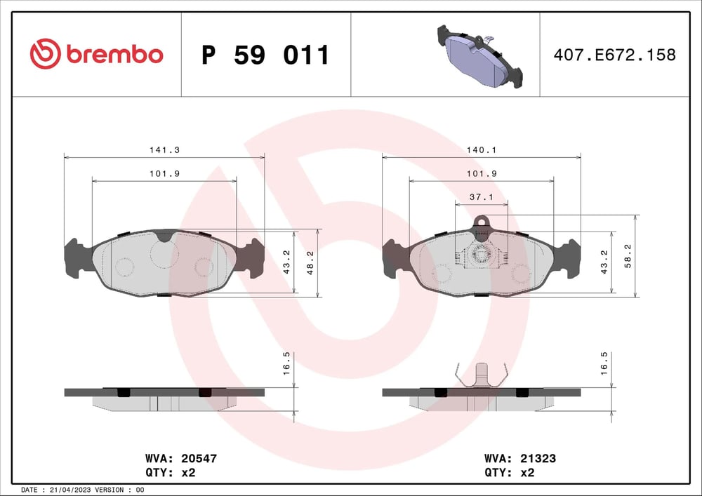BREMBO P 59 011 Fren Balatası 11046148 uygun fiyat hızlı kargo