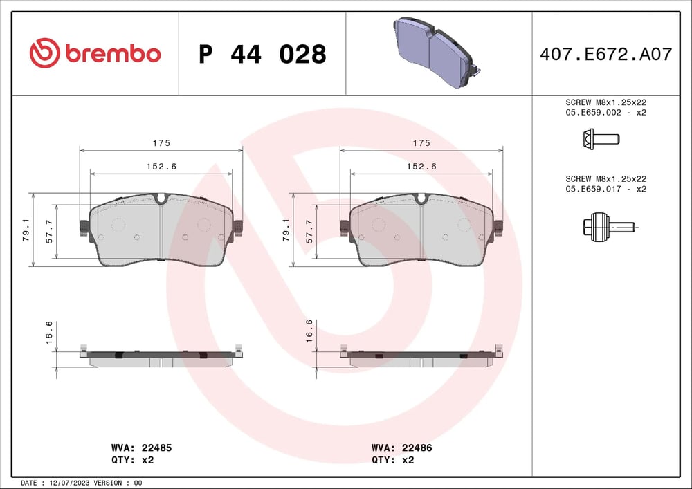 BREMBO P44028 Fren Balatası HJ322K021EA uygun fiyat hızlı kargo