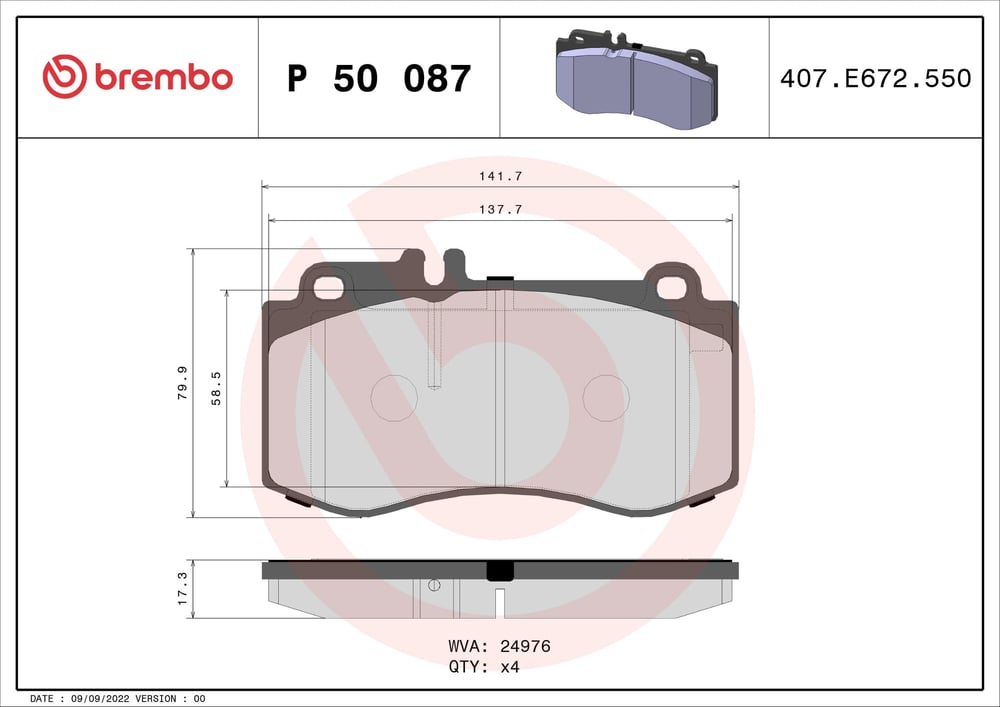 BREMBO P 50 087 Fren Balatası 0004201805 uygun fiyat hızlı kargo
