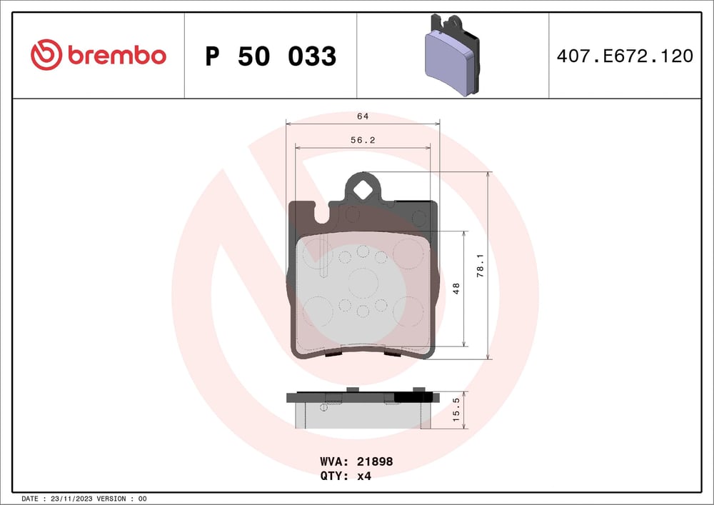 BREMBO P 50 033 Fren Balatası 0024205220 uygun fiyat hızlı kargo