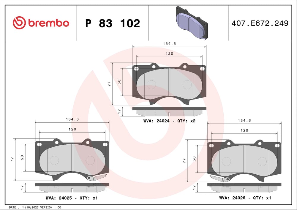 BREMBO P 83 102 Fren Balatası 0446504090 uygun fiyat hızlı kargo