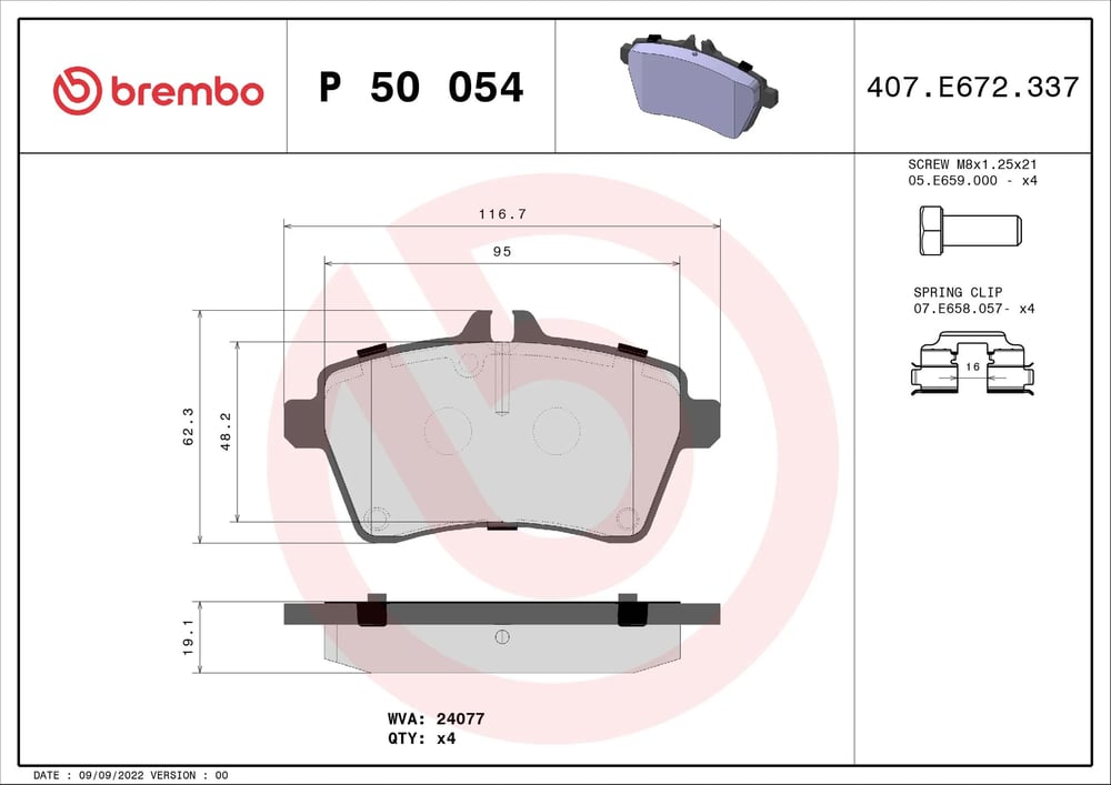 BREMBO P 50 054 Fren Balatası 1694200220 uygun fiyat hızlı kargo