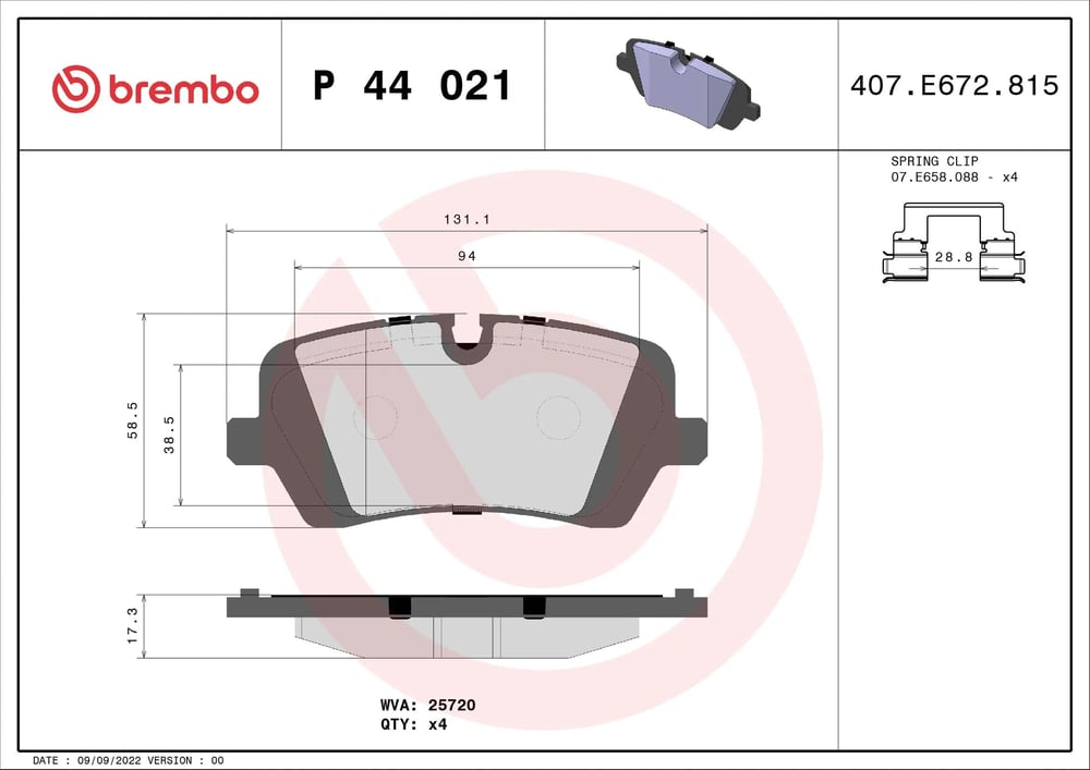 BREMBO P 44 021 Fren Balatası LR036574 uygun fiyat hızlı kargo