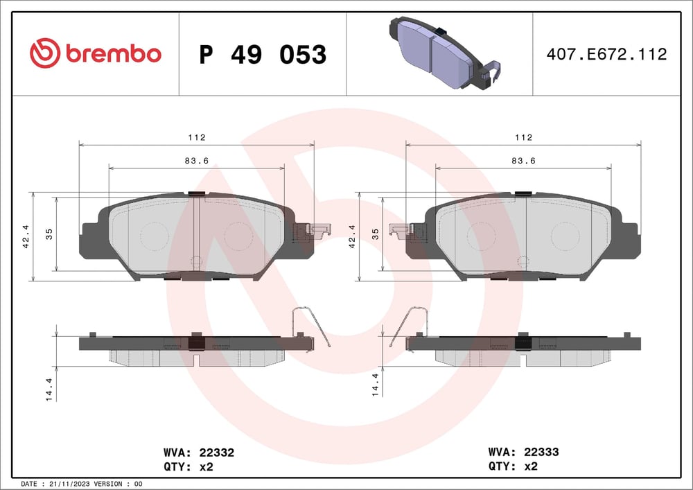 BREMBO P 49 053 Fren Balatası KAY02648Z uygun fiyat hızlı kargo