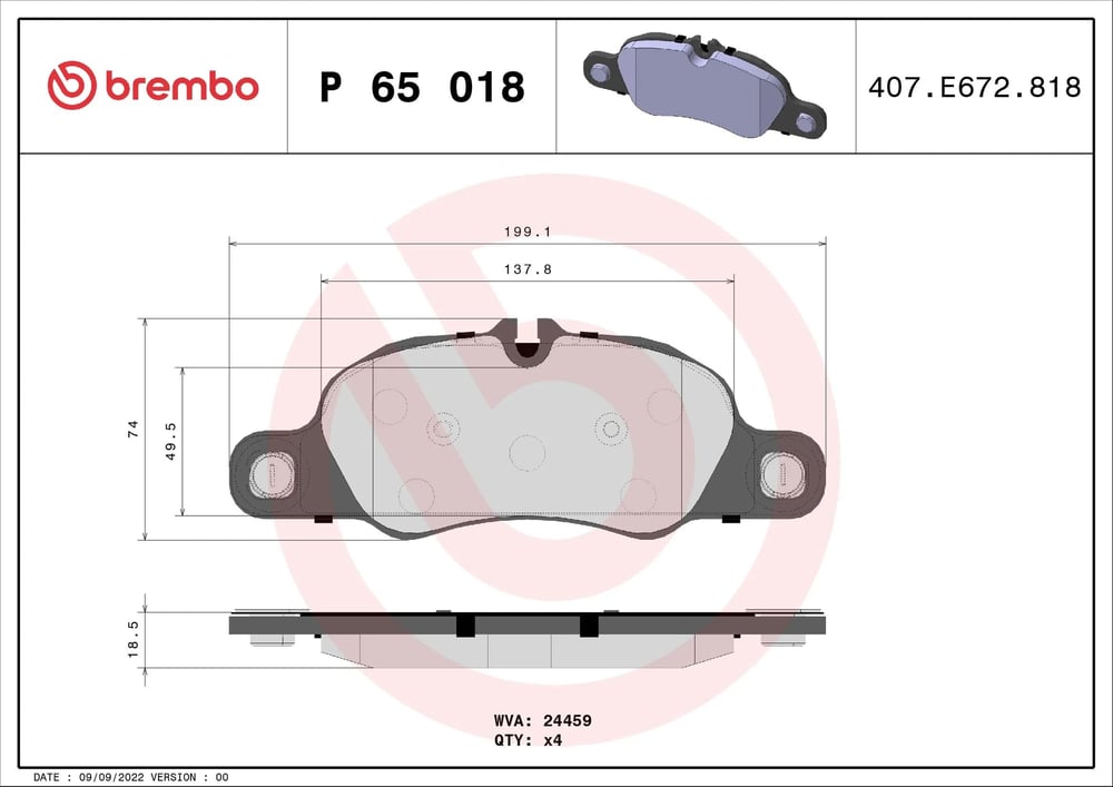 BREMBO P 65 018 Fren Balatası 98135193000 uygun fiyat hızlı kargo