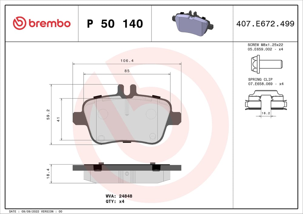 BREMBO P 50 140 Fren Balatası 0064208020 uygun fiyat hızlı kargo