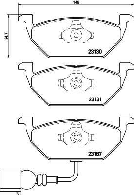 BREMBO P 85 072X Fren Balatası 1J0698151G uygun fiyat hızlı kargo