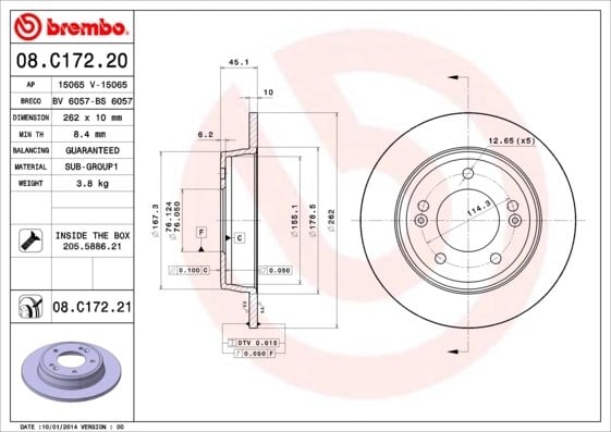 BREMBO 08 C172 21 Fren Diski 584113X300 uygun fiyat hızlı kargo