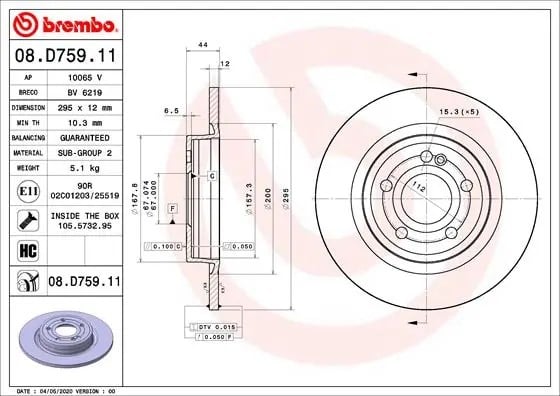 BREMBO 08 D759 11 Fren Diski 2474230212 uygun fiyat hızlı kargo