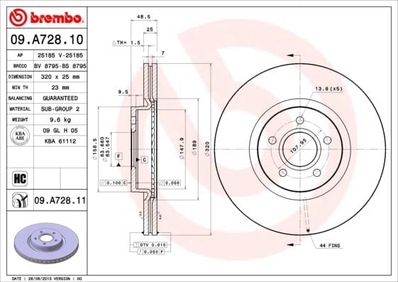 BREMBO 09 A728 11 Fren Diski 1368548 uygun fiyat hızlı kargo