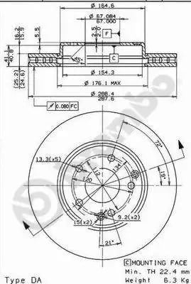 BREMBO 09 8411 11 Fren Diski 2034210312 uygun fiyat hızlı kargo