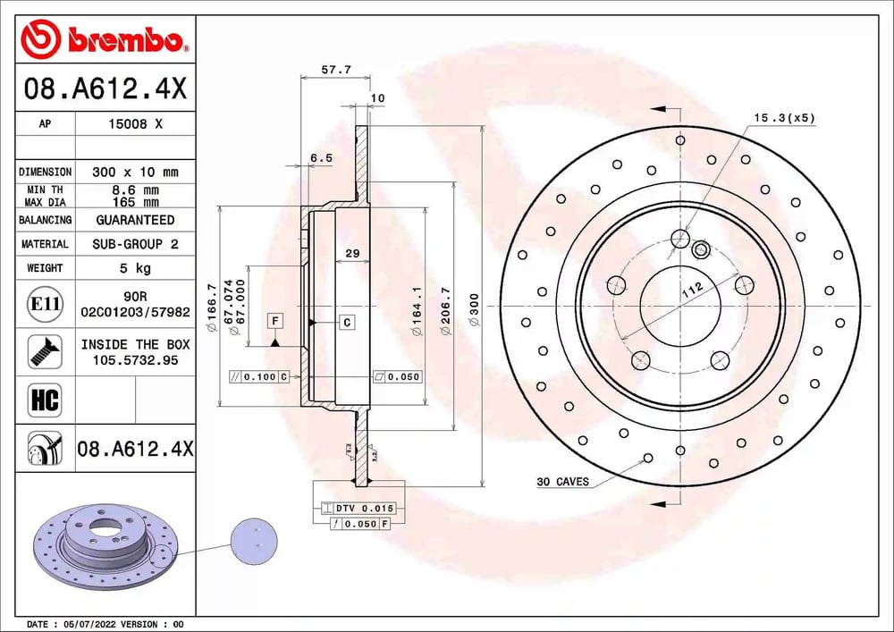 BREMBO 08 A612 4X Fren Diski 2044230612 uygun fiyat hızlı kargo