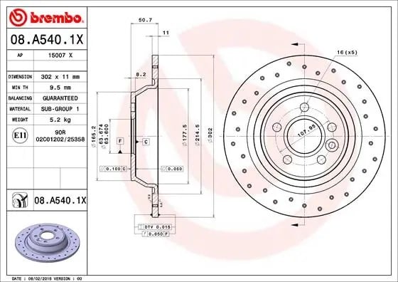 BREMBO 08A5401X Fren Diski 1379931 uygun fiyat hızlı kargo