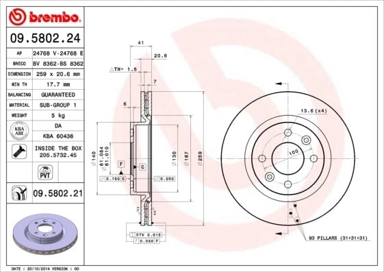 BREMBO 09580224 Fren Diski 4020600Q0E uygun fiyat hızlı kargo