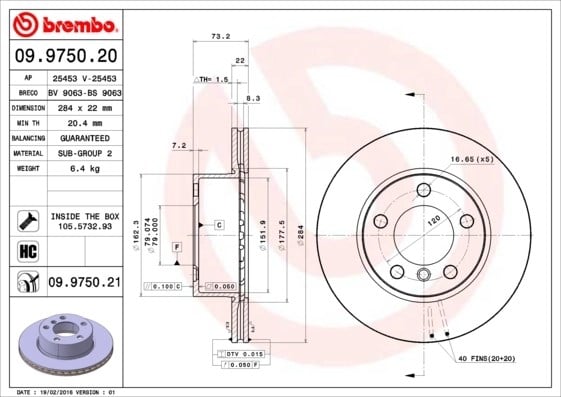 BREMBO 09975021 Fren Diski 34116792215 uygun fiyat hızlı kargo