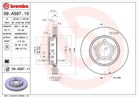 BREMBO 09A59711 Fren Diski 3B0615601B uygun fiyat hızlı kargo