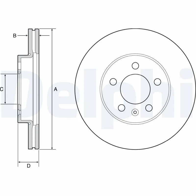 DELPHI BG4963C Fren Diski 2Q0615301G uygun fiyat hızlı kargo