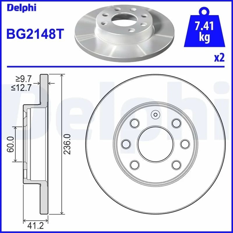 DELPHI BG2148T Fren Diski 569013 uygun fiyat hızlı kargo