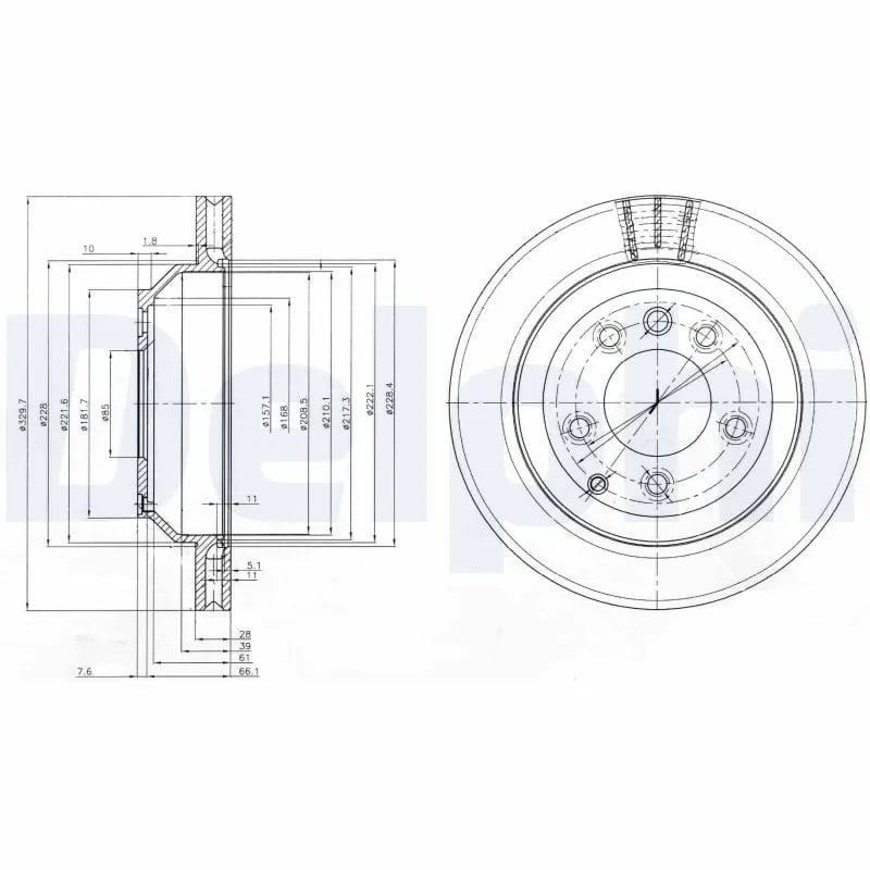 DELPHI BG3775C Fren Diski 7L6615601D uygun fiyat hızlı kargo