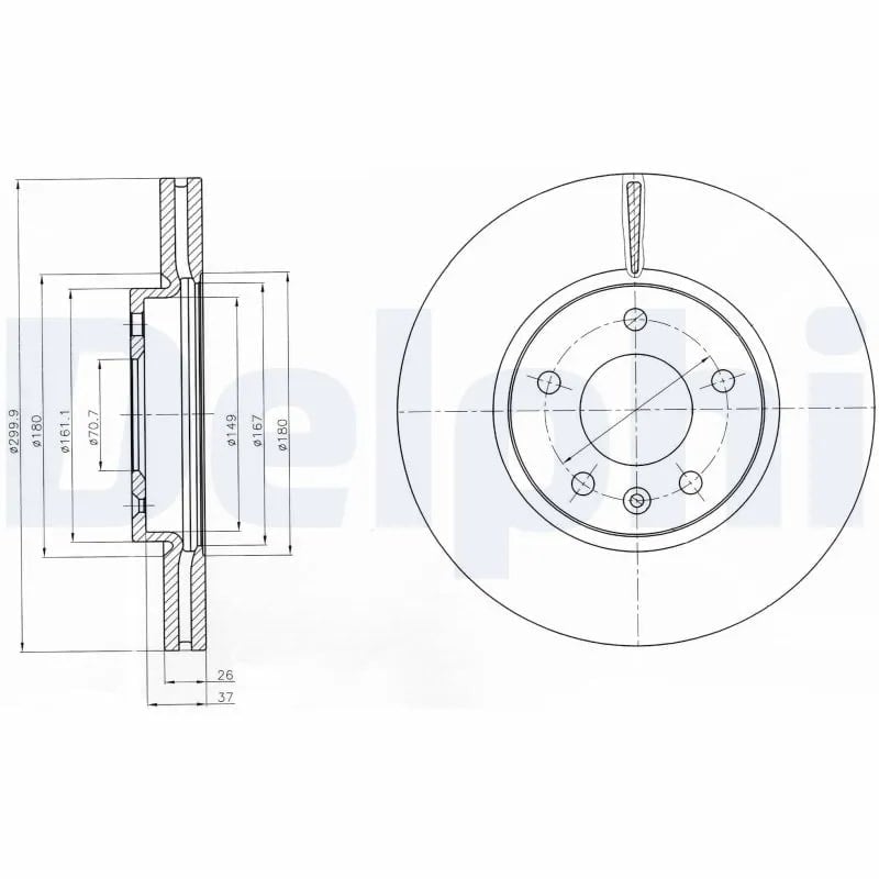 DELPHI BG4278C Fren Diski 13502051 uygun fiyat hızlı kargo