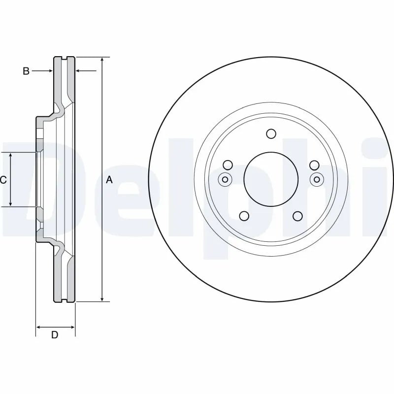 DELPHI BG4931C Fren Diski 51712C1000 uygun fiyat hızlı kargo