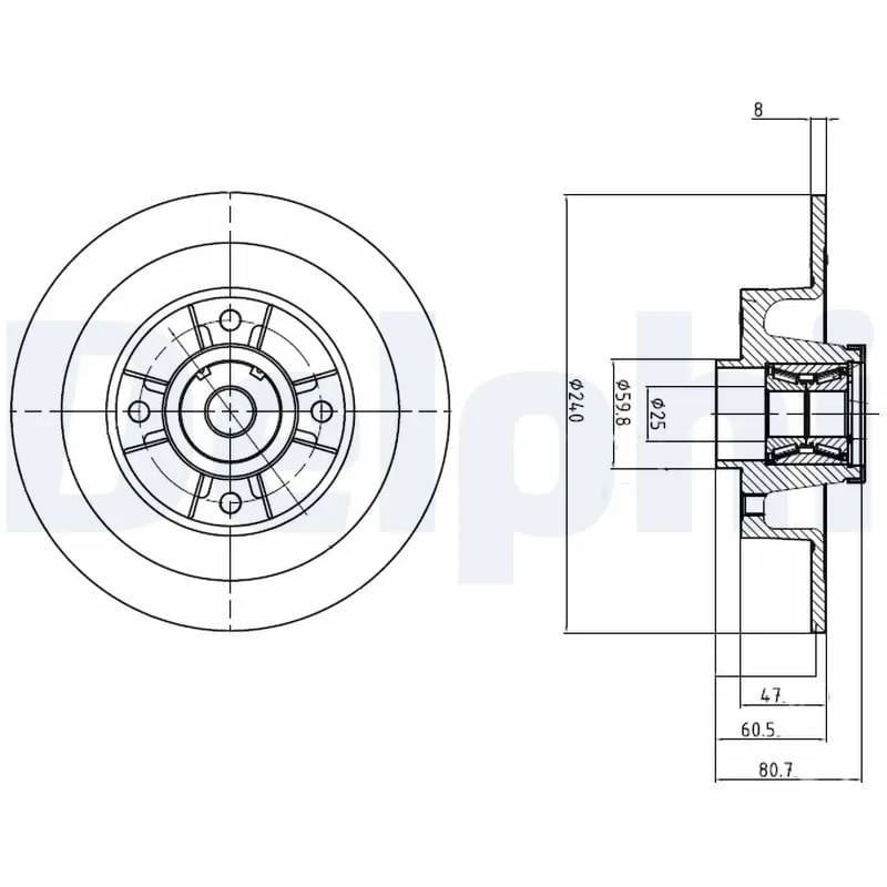 DELPHI BG9028RS Fren Diski 432005338R uygun fiyat hızlı kargo