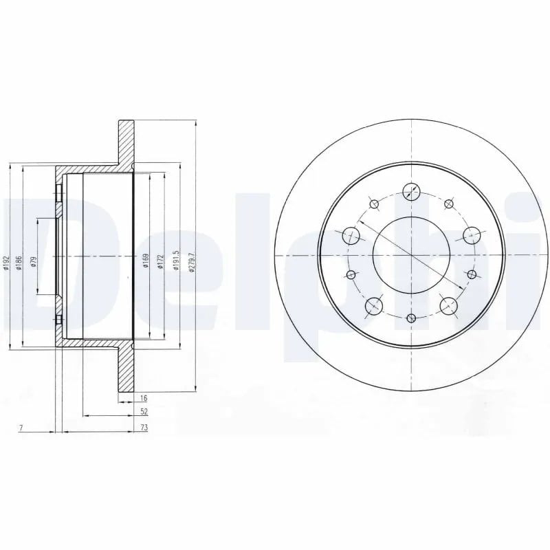 DELPHI BG4099 Fren Diski 1607880580 uygun fiyat hızlı kargo
