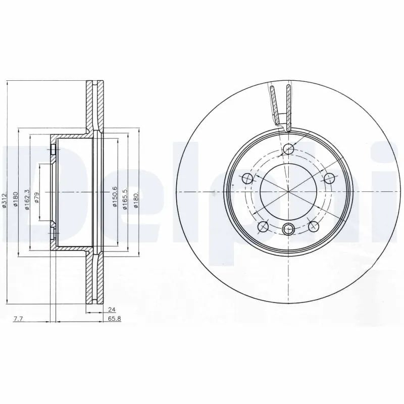 DELPHI BG4172C Fren Diski 34116774875 uygun fiyat hızlı kargo