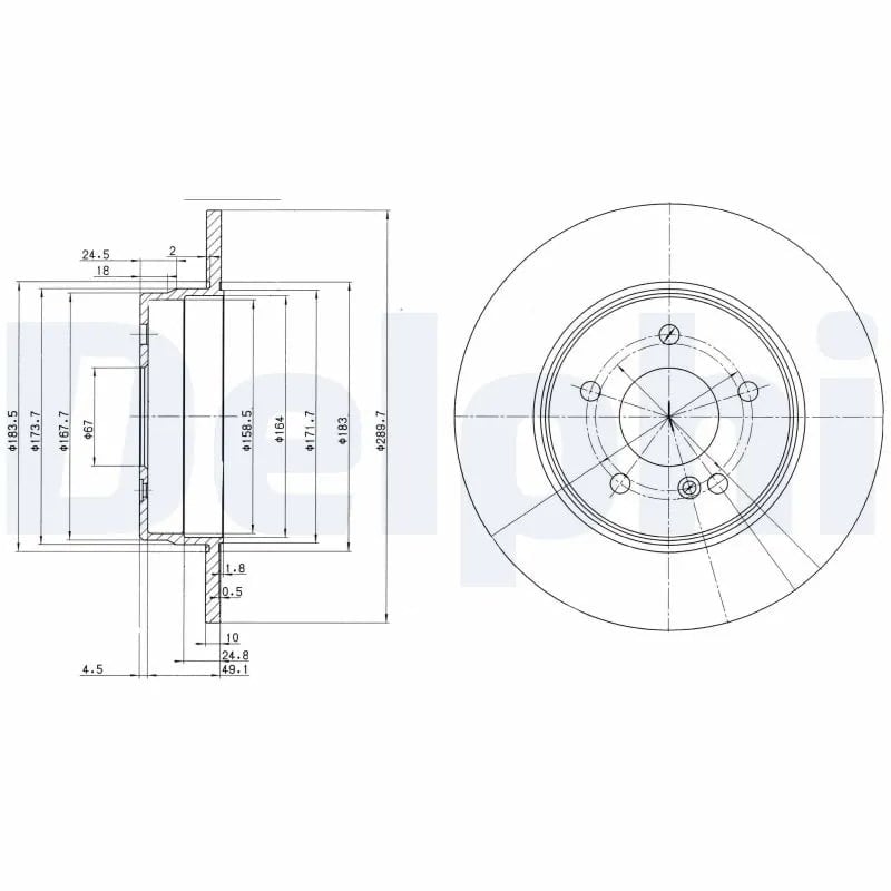 DELPHI BG3239C Fren Diski 2034230412 uygun fiyat hızlı kargo