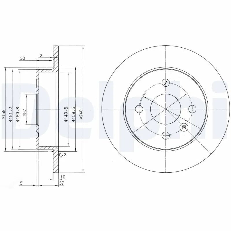 DELPHI BG3403 Fren Diski 569108 uygun fiyat hızlı kargo