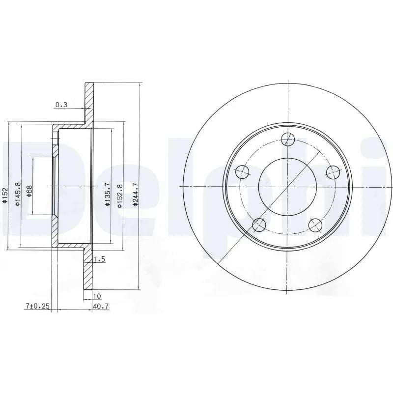 DELPHI BG3381 Fren Diski 8D0615601A uygun fiyat hızlı kargo