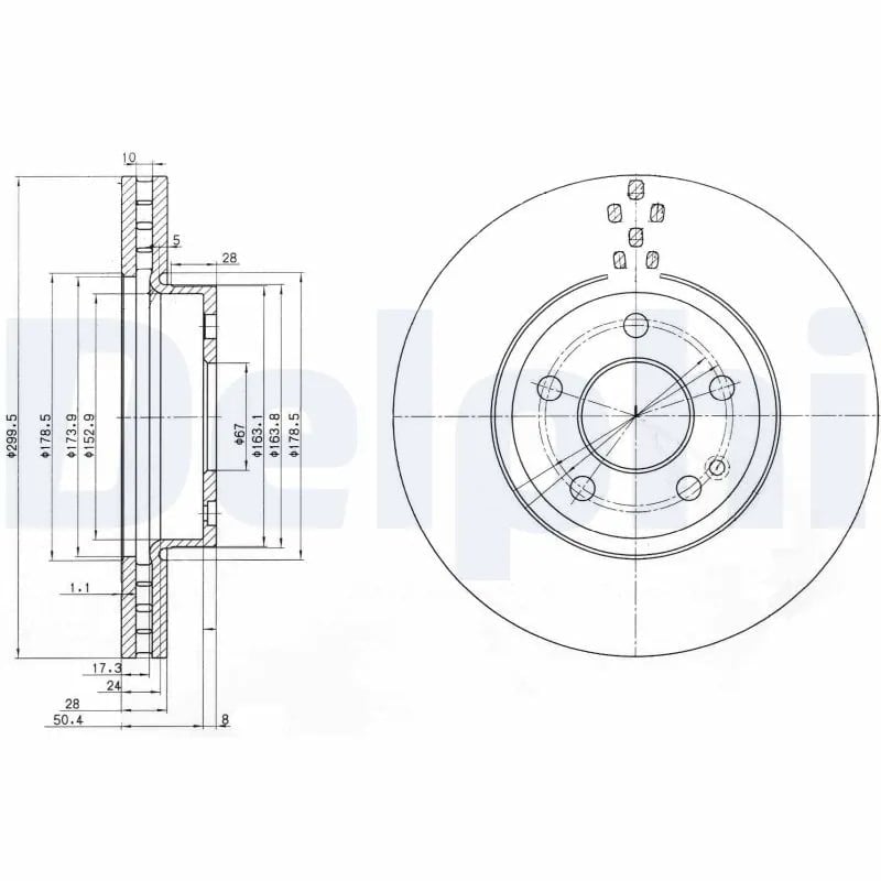 DELPHI BG3838 Fren Diski 4474210512 uygun fiyat hızlı kargo