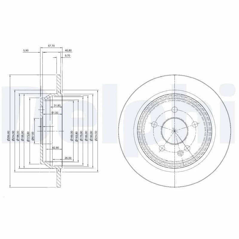 DELPHI BG3969 Fren Diski 6394230112 uygun fiyat hızlı kargo
