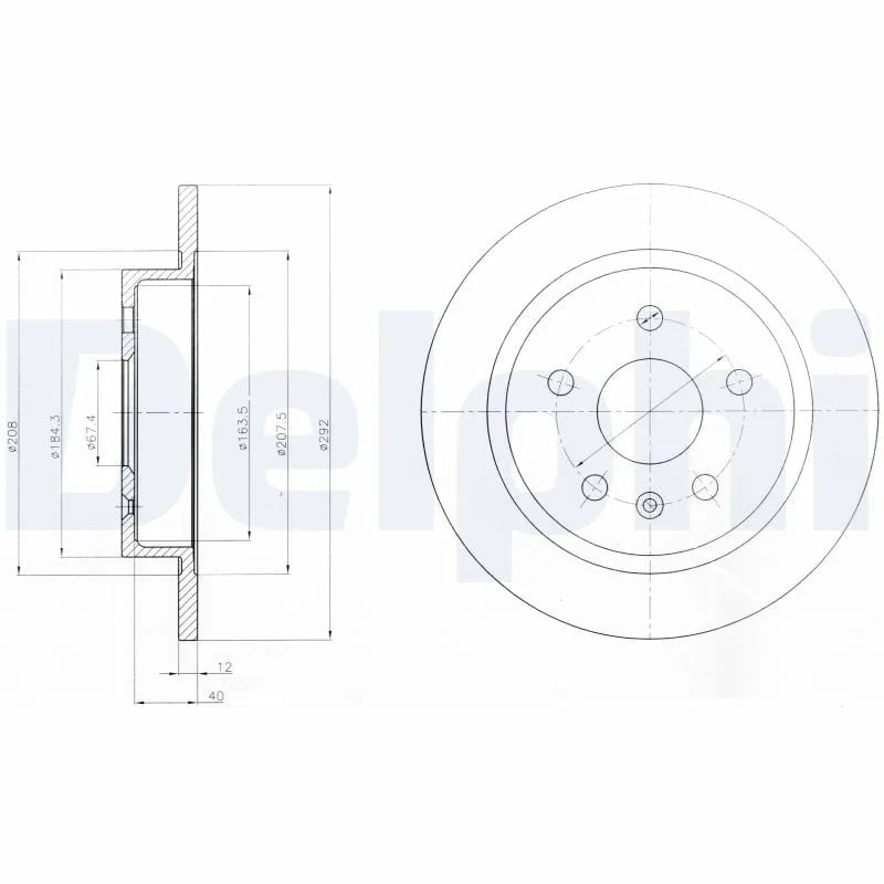 DELPHI BG4188 Fren Diski 13501302 uygun fiyat hızlı kargo