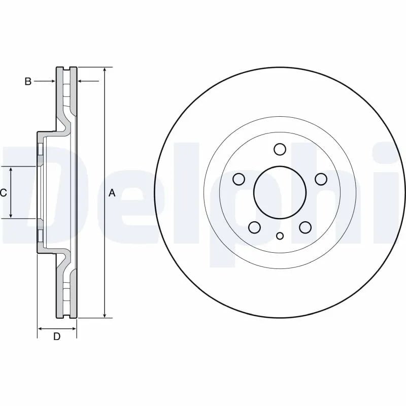 DELPHI BG4654C Fren Diski 51884303 uygun fiyat hızlı kargo