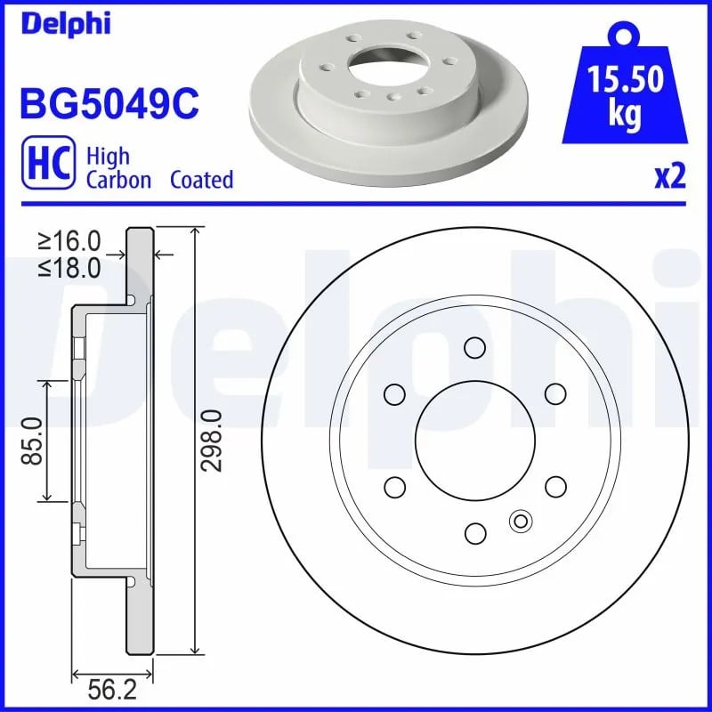 DELPHI BG5049C Fren Diski 9104232100 uygun fiyat hızlı kargo