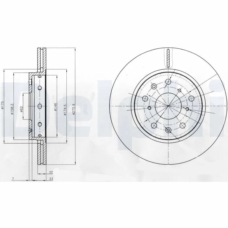DELPHI BG4208 Fren Diski 5525062820 uygun fiyat hızlı kargo