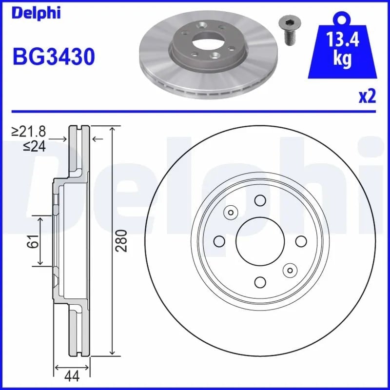 DELPHI BG3430 Fren Diski 402066818R uygun fiyat hızlı kargo