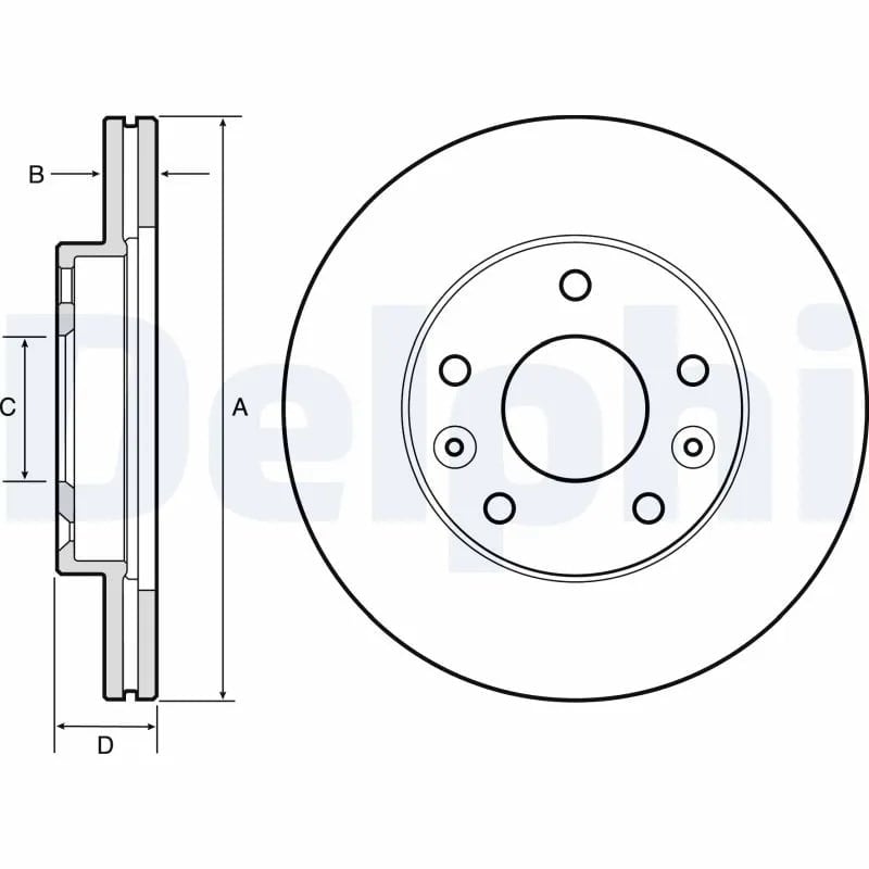DELPHI BG4455 Fren Diski 402066300R uygun fiyat hızlı kargo