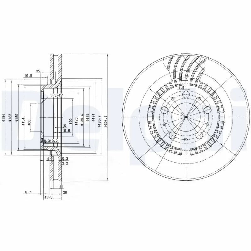DELPHI BG9514 Fren Diski 272404 uygun fiyat hızlı kargo