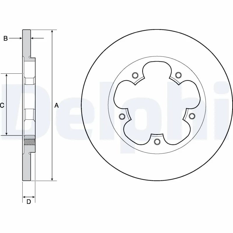 DELPHI BG4681C Fren Diski 1815599 uygun fiyat hızlı kargo