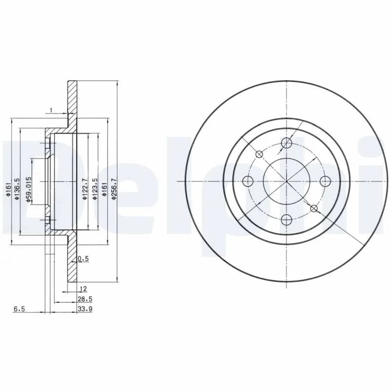 DELPHI BG2411 Fren Diski 46554302 uygun fiyat hızlı kargo