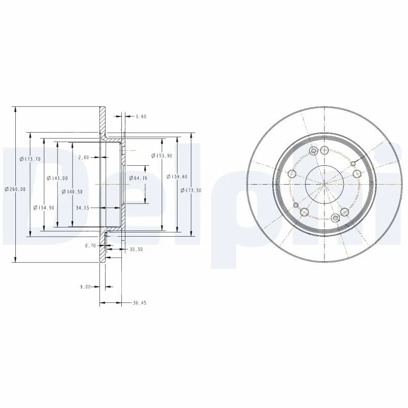 DELPHI BG4118C Fren Diski 42510 SMG E20 uygun fiyat hızlı kargo